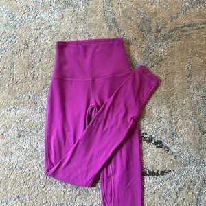 Lululemon Align Leggings, size 0, Vivid Plum